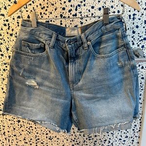 Everlane The Denim Short — color distressed, size 27